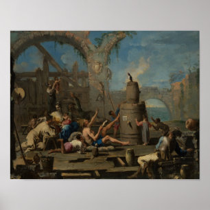 Poster Alessandro Magnasco - La tarte aux oreilles