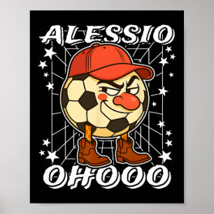 Poster Alessio Italian-brainrot Soccer Byll Clown Nez Co