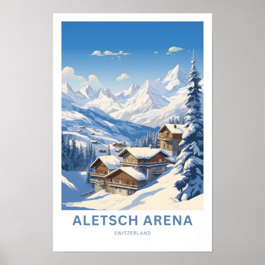 Poster Aletsch Arena Suisse Imprimer (Devant)