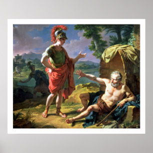 Poster Alexander and Diogenes, 1818 (oil on canvas)