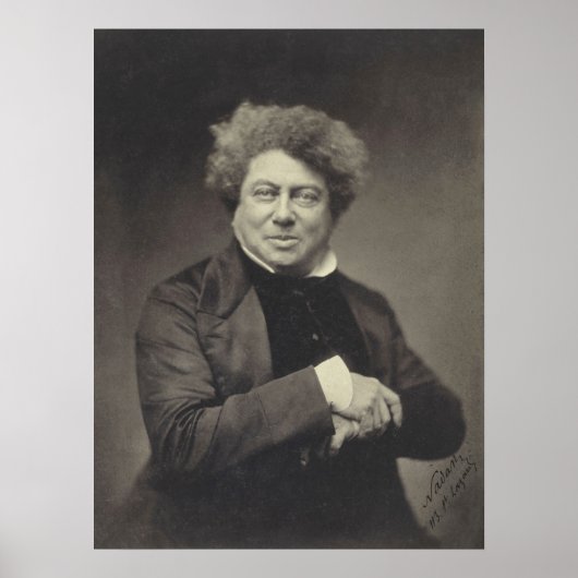 Poster Alexander Dumas Portrait (Devant)