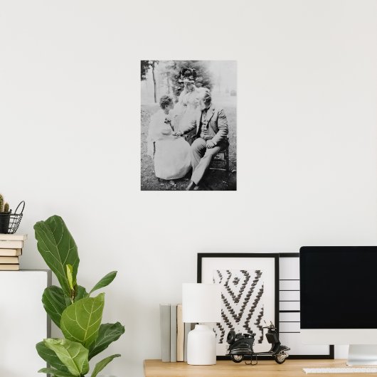 Poster Alexander Graham Bell avec Helen Keller (Bureau à domicile)