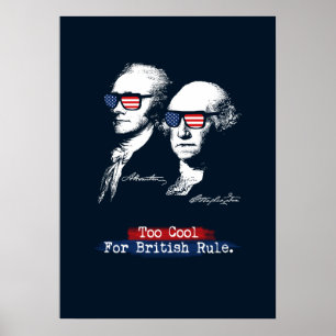 Poster Alexander Hamilton George Washington Aussi Cool