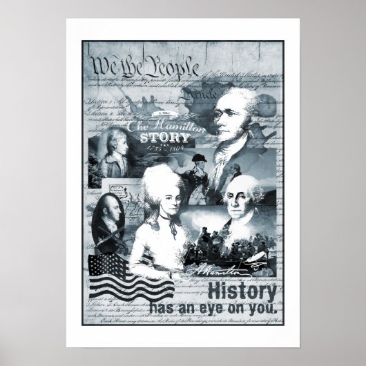 Poster Alexander Hamilton George Washington Histoire Cade (Devant)