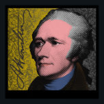 Poster Alexander Hamilton Pop Art Portrait<br><div class="desc">Alexander Hamilton était l'un des Pères trouvés des États-Unis. Hamilton n'a jamais été président, cependant, il a été le premier secrétaire du Trésor américain et a été responsable des politiques économiques pendant l'administration de Washington. Hamilton ne s'est pas arrêté là, il a créé le Parti fédéraliste, la Garde côtière américaine...</div>