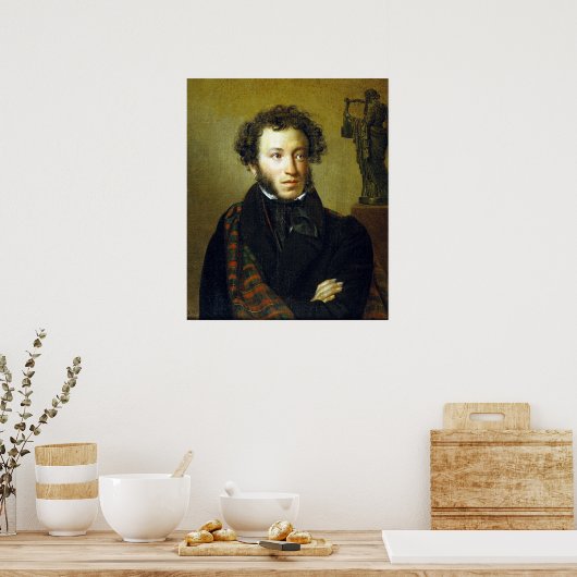 Poster Alexander Pushkin Portrait (Cuisine)