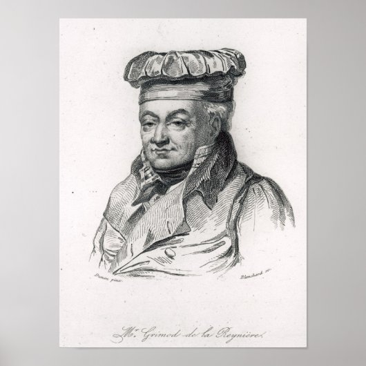 Poster Alexandre Grimod de la Reyniere (Devant)