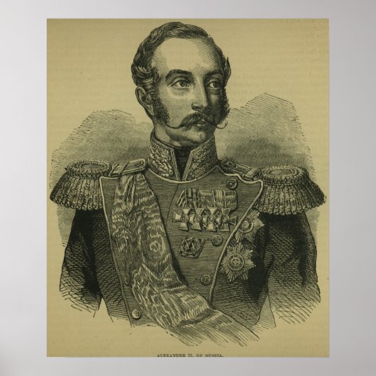 Poster Alexandre II de Russie (Devant)