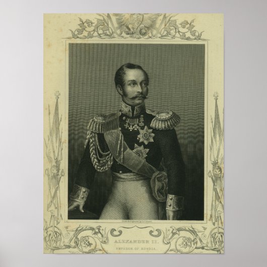 Poster Alexandre II de Russie (Devant)