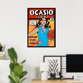 Poster Alexandria Ocasio Cortez Bande dessinée (Bureau à domicile)