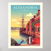 Poster Alexandrie Virginie vintage (Devant)