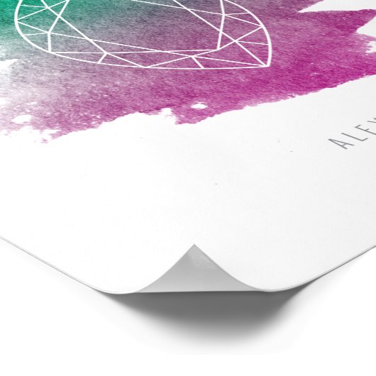 Poster Alexandrite Birthstone (Coin)