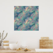 Poster Alexandrite Blue Glassy Texture (Cuisine)
