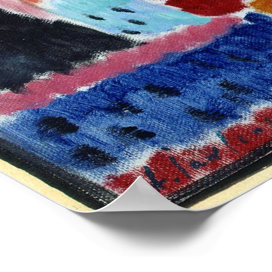 Poster Alexej von Jawlensky La vie morte avec bouteille,  (Coin)