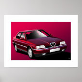 Poster Alfa Romeo 164 (Devant)