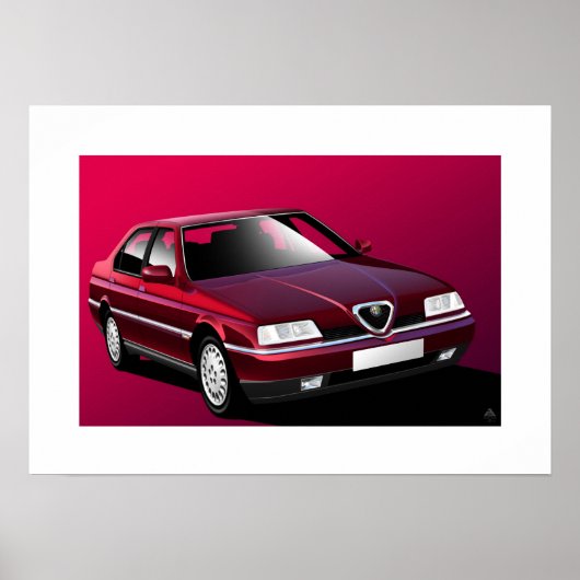 Poster Alfa Romeo 164 (Devant)