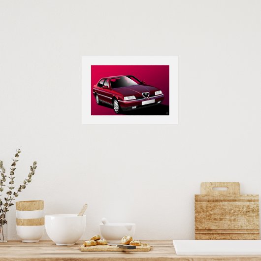 Poster Alfa Romeo 164 (Cuisine)