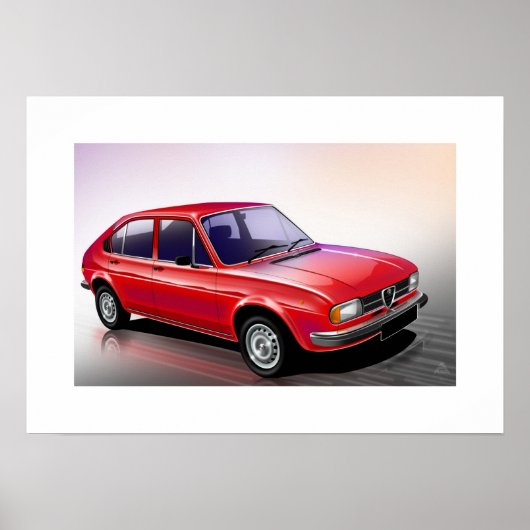 Poster Alfa Romeo Alfasud (Devant)