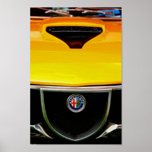 Poster Alfa Romeo Montreal Classic Sports Car