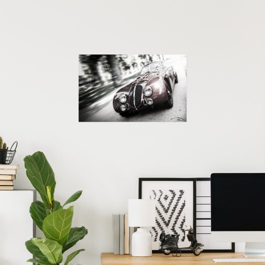 Poster Alfa speed - foncé - (Bureau à domicile)