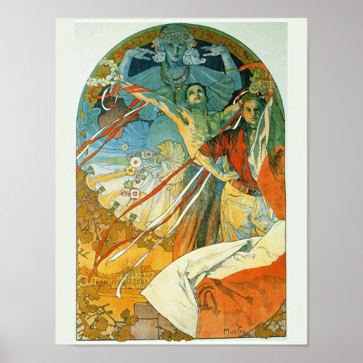 Poster Alfons M. Mucha (Devant)