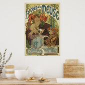 Poster Alfons Mucha bière Art nouveau (Cuisine)