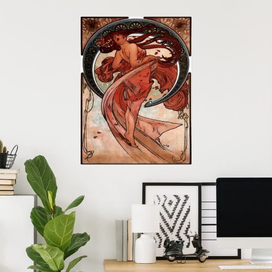 Poster Alfons Mucha Dance (Bureau à domicile)