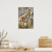 Poster Alfons Mucha - Madonna des Lilies 1905 (Cuisine)