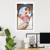 Poster Alfons Mucha: Muse of Painting (Bureau à domicile)