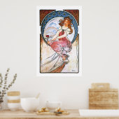 Poster Alfons Mucha: Muse of Painting (Cuisine)