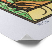 Poster Alfons Mucha - Printemps 1900 (Coin)