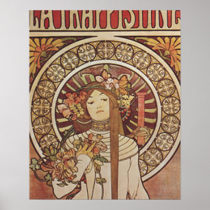 Poster Alfonse Mucha Trappistine Nouveau
