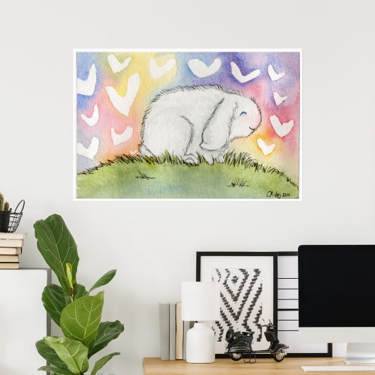 Poster Alfred Bunny Avec Amour (Bureau à domicile)