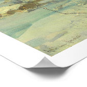 Poster Alfred Kowalski Loup solitaire dans peinture à l'h (Coin)