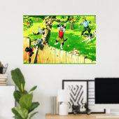 Poster Alfred Mainzer chats escalade un pommier (Bureau à domicile)