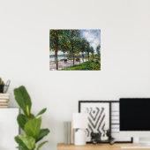 Poster Alfred Sisley - Allée de Châtaigniers (Bureau à domicile)