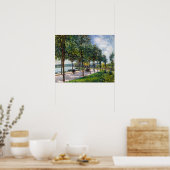 Poster Alfred Sisley - Allée de Châtaigniers (Cuisine)