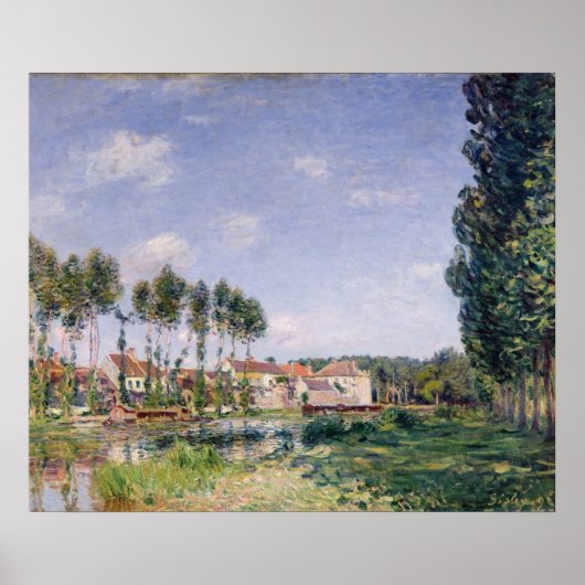 Poster Alfred Sisley | Banques du Loing at Moret (Devant)