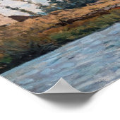 Poster Alfred Sisley - Bateaux à l'écluse à Bougival (Coin)
