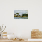 Poster Alfred Sisley | Bateaux à l'écluse de Bougival (Cuisine)