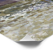 Poster Alfred Sisley Bâtiments et ponts avec l'eau (Coin)