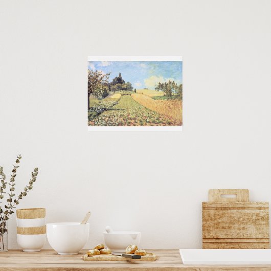 Poster Alfred Sisley | Champ de blé (Cuisine)