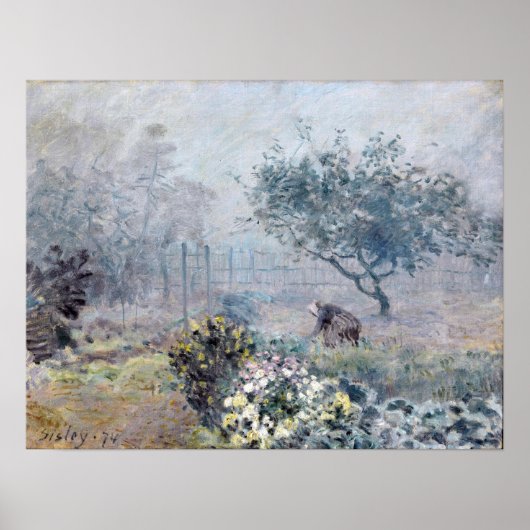 Poster Alfred Sisley Fog, Voisins (Devant)