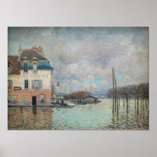 Poster Alfred Sisley - Inondation à Port-Marly 1876