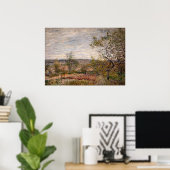 Poster Alfred Sisley - Jour de vent à Veneux (Bureau à domicile)