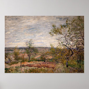 Poster Alfred Sisley - Jour de vent à Veneux