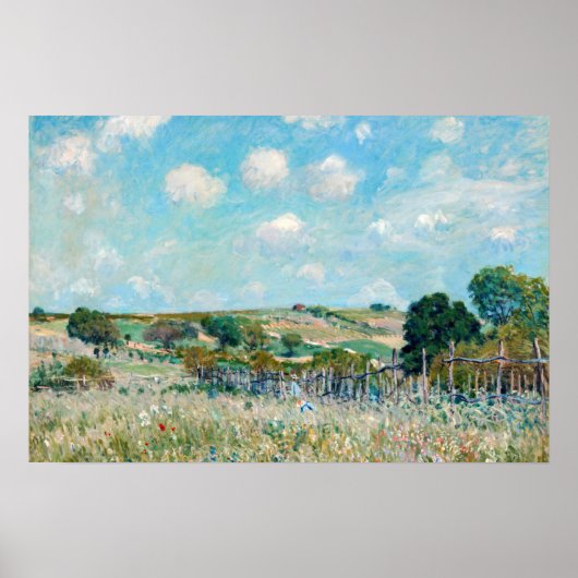 Poster Alfred Sisley - La Prairie (Devant)