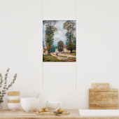 Poster Alfred Sisley - La route de Versailles (Cuisine)