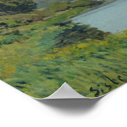 Poster Alfred Sisley | La Seine à Bougival (Coin)