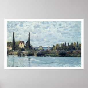 Poster Alfred Sisley la Seine chez Bougival